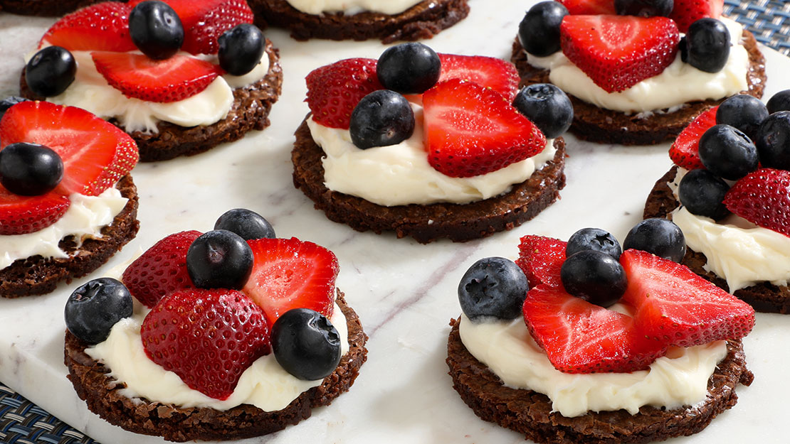 Patriotic Brownie Cookies