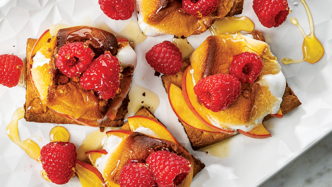 Peach-Raspberry S'mores