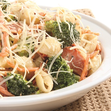 Pepperoni Caesar Pasta Salad 