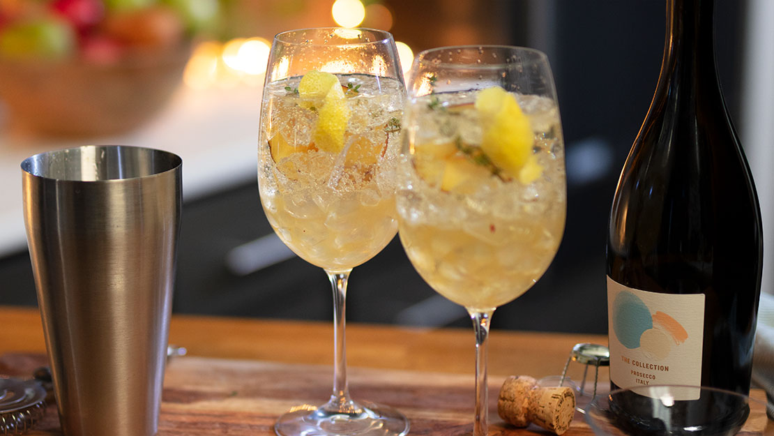 Plum & Thyme Prosecco Smash