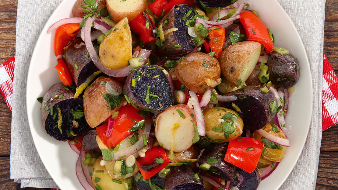 Red, White & Blue Potato Salad 