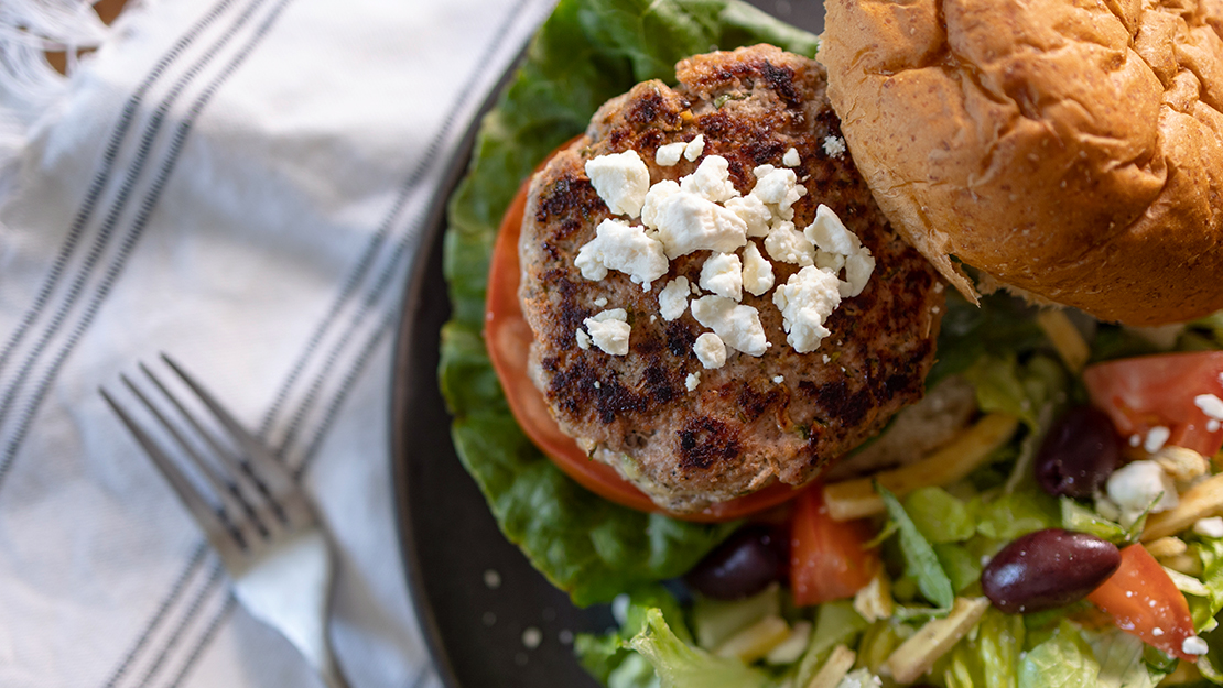Greek Feta Zucchini Burgers