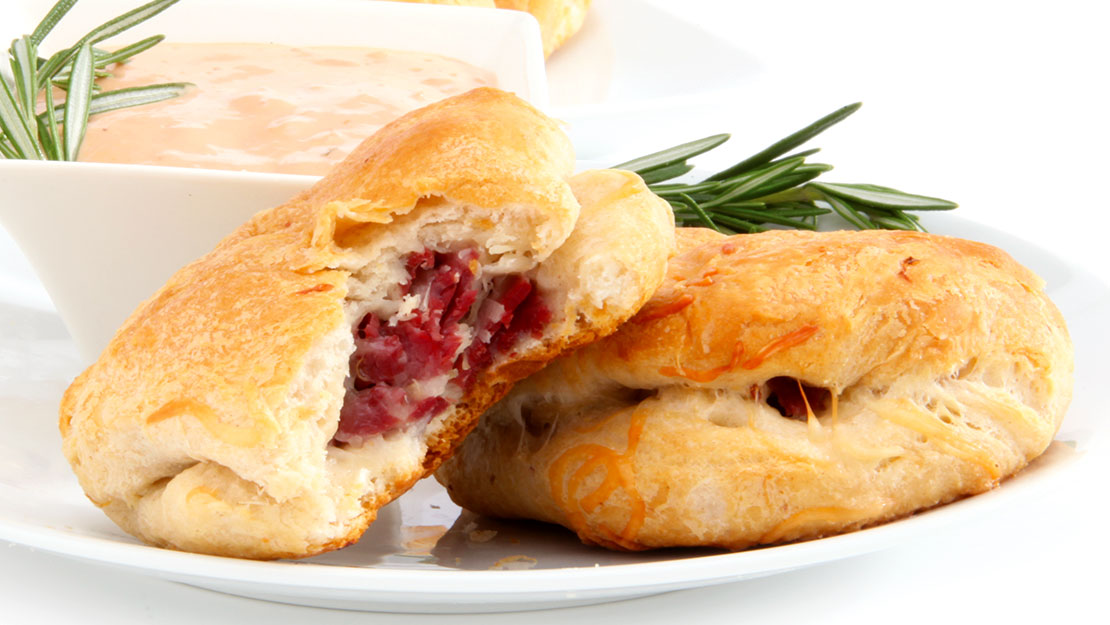 Reuben Stuffed Biscuits