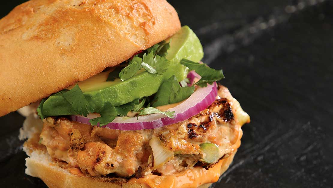 Teriyaki Salmon Burgers
