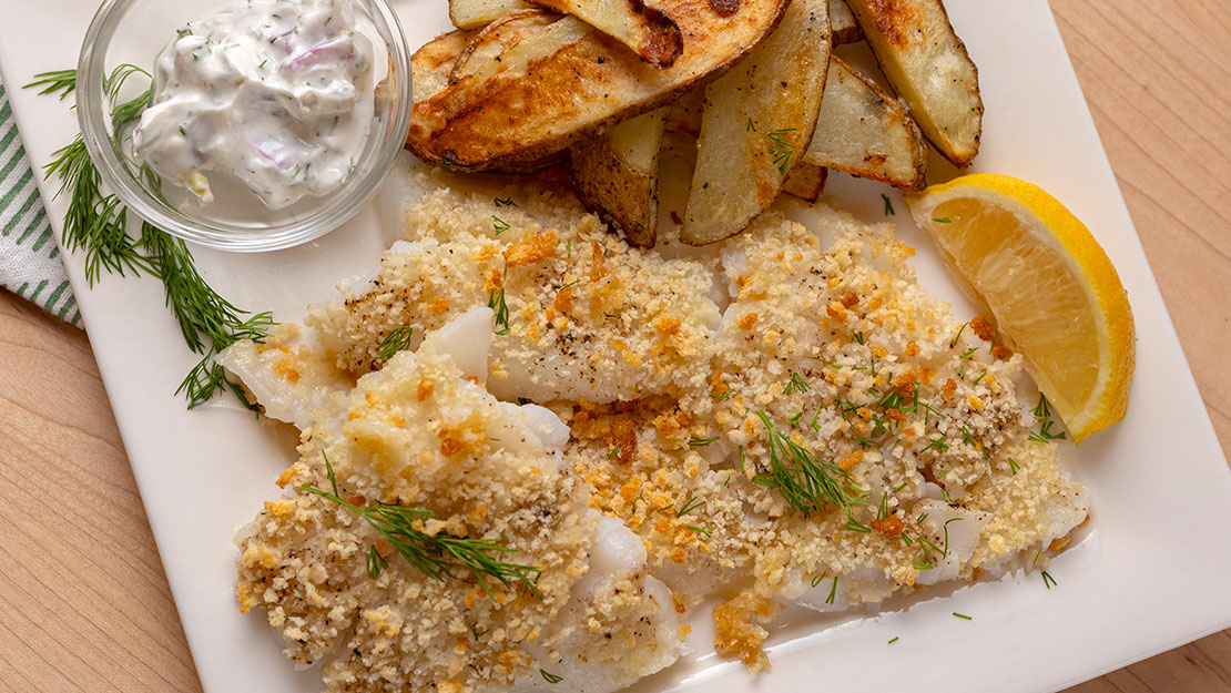 Sheet Pan Fish and Chips Recipe