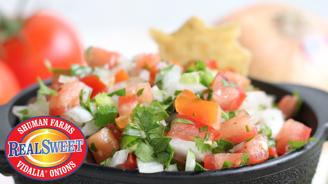 Simple Homemade Pico de Gallo with Vidalia Onions