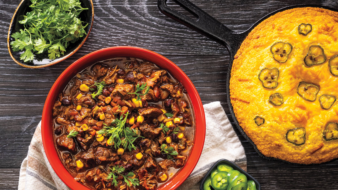 Slow Cooker Mexican Beef & Corn Chili
