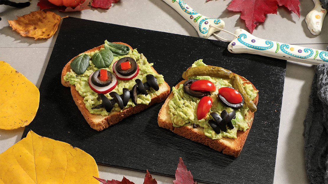 Spooky Avocado Toast
