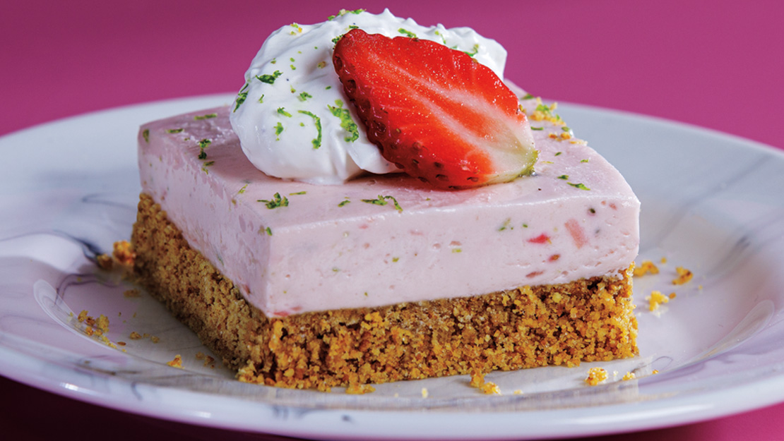 No-Bake Strawberry-Lime Bars