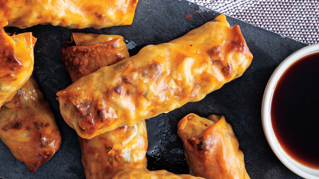 Baked Teriyaki Chicken Egg Rolls