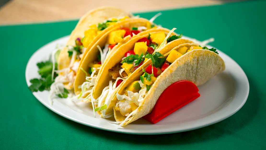 Tilapia Tacos with Simple Mango Salsa