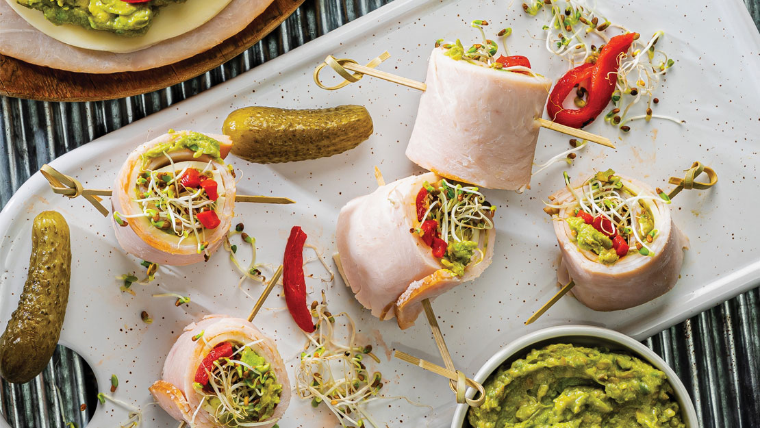 Turkey-Avocado Pinwheels