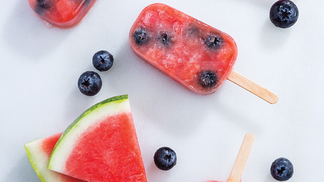 Watermelon-Blueberry Pops
