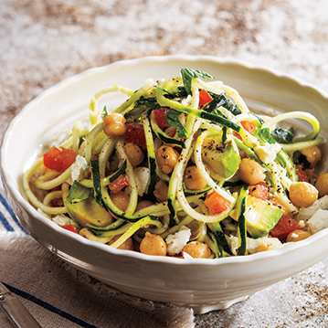 Zoodle, Chickpea & Avocado Salad
