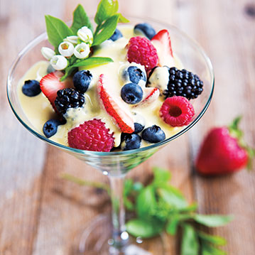 Zabaglione with Fresh Berries