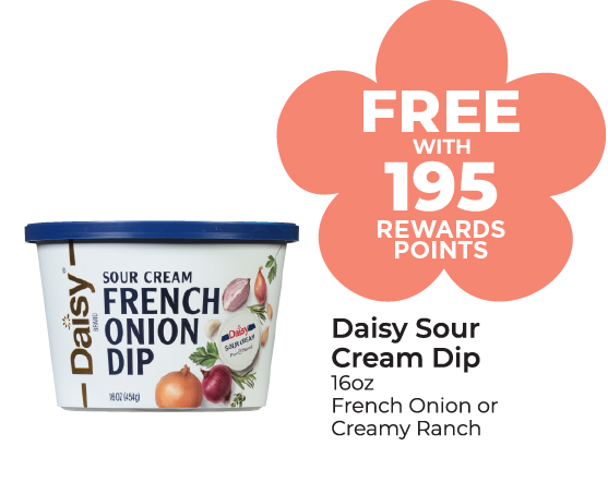 Daisy Sour Cream Dip 16 oz, French Onion or Creamy Ranch