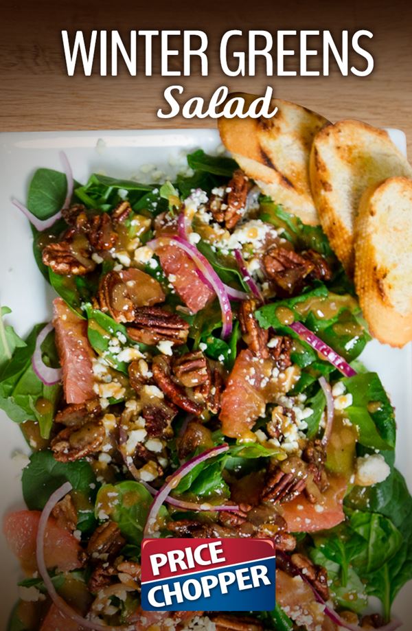 Winter Greens Salad with Balsamic Vinaigrette