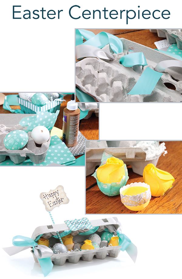 Egg Carton Centerpiece