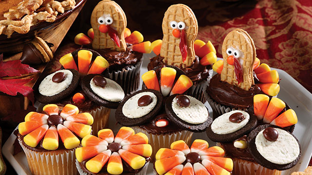 Decorative Thanksgiving Cupcakes
