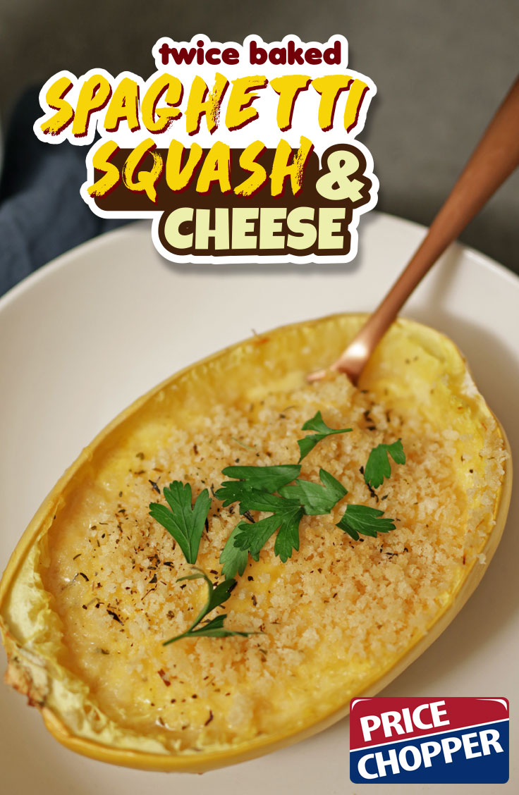 Twice Baked Spaghetti Squash & Cheese