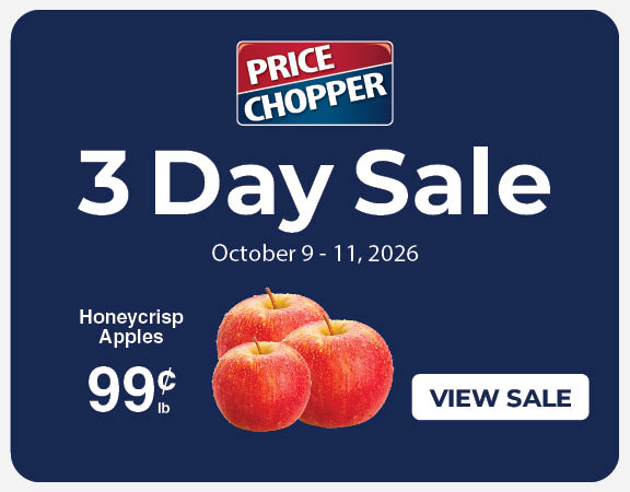 PriceChopper 3 Day Sale Oct. 9-11