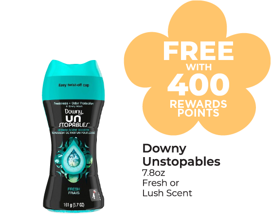 Downy Unstopables 7.8 oz, Fresh or Lush Scent