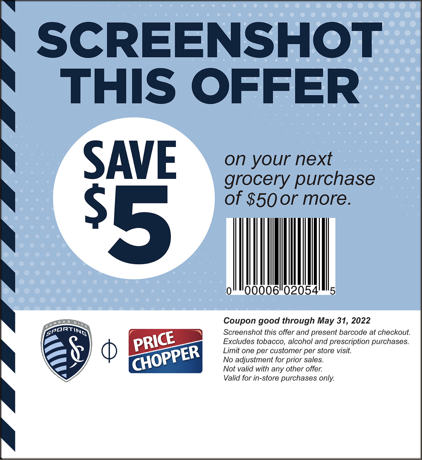 Save $5 off $50 at Price Chopper 