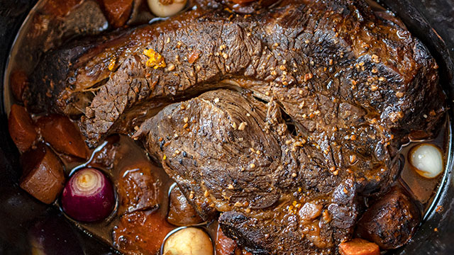 Slow Cooker Balsamic Pot Roast