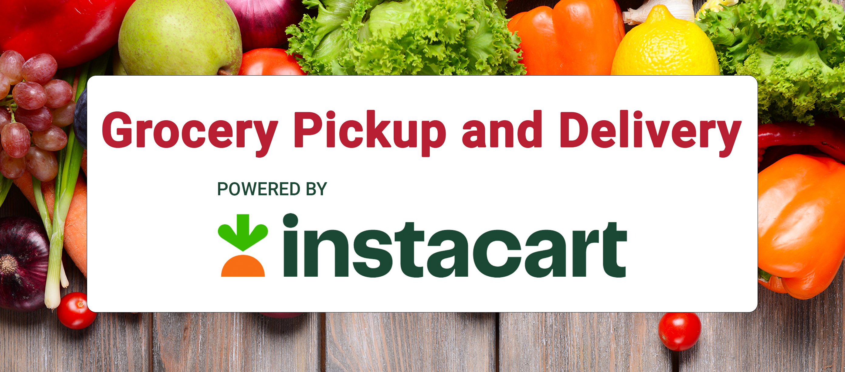 Shop Groceries Powered by Instacart