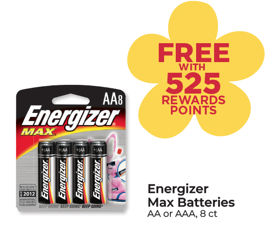 Energizer Max Batteries AA or AAA, 8 ct