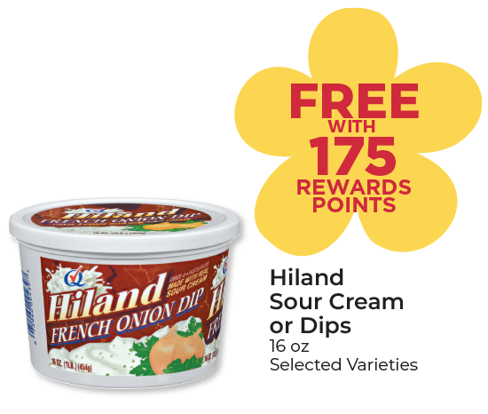 Hiland Sour Cream or Dips 16 oz Selected Varieties