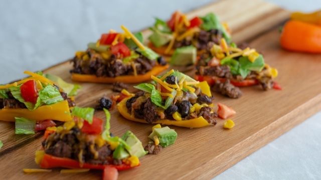Mini Bell Pepper Nachos