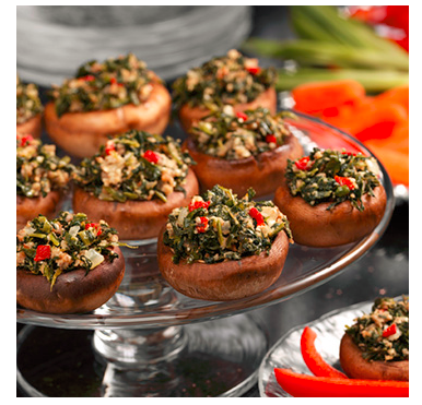 Spinach stuffed mushrooms  