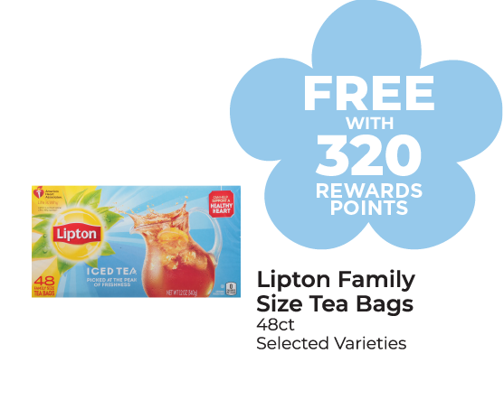 Lipton Family Size Tea Bags 48 ct , Selected Varieties