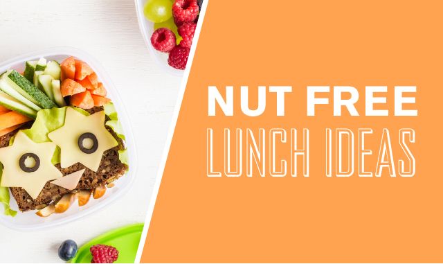 Sandwich lunch box with Nut -Free Food 